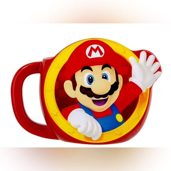 Paladone Products Ltd. Super Mario Oversized 20oz Shaped Ceramic Coffee Mug - Picture 5 of 5